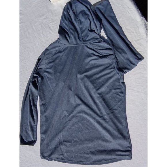 DeMarini Women's Blue Heather Stars Athletic V-Neck 2XL Hoodie‎ - Picture 3 of 8